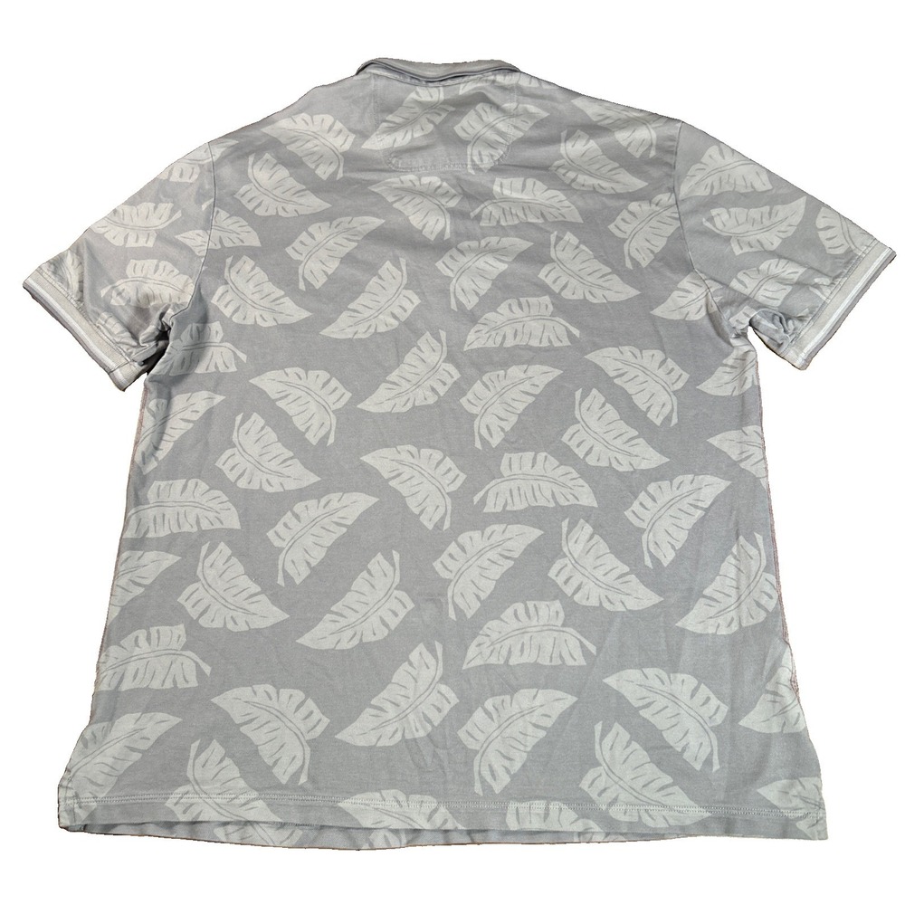 Tommy Bahama Baseball Polo Shirt Men's M Gray Palm Leaves Chicago Cubs MLB - Picture 2 of 8